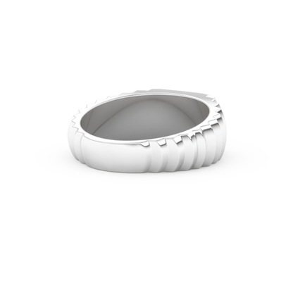 0.191 TCW Round Lab Grown Diamond Men's Wedding Band