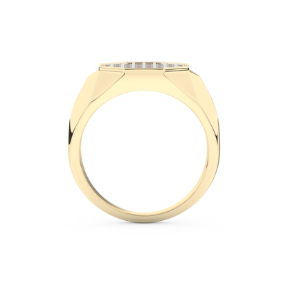 0.43 TCW Round Lab Grown Diamond Men's Wedding Band