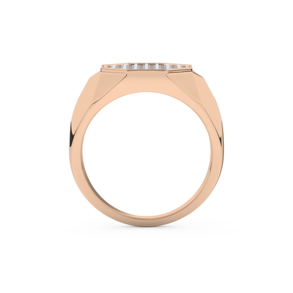 0.43 TCW Round Lab Grown Diamond Men's Wedding Band