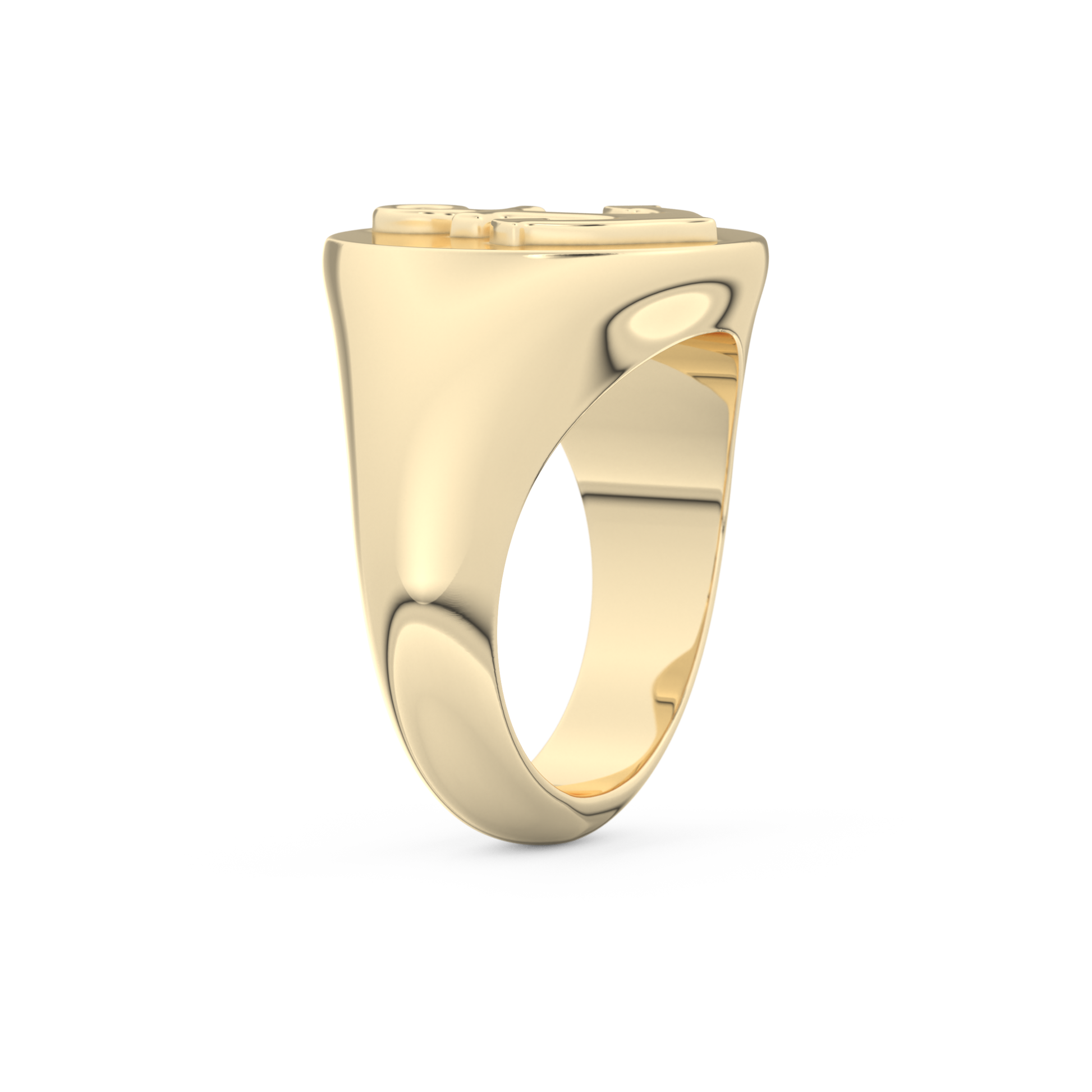 Anchor Shape Men's Wedding Band Moissanite – Yellow, White, or Rose Gold 10