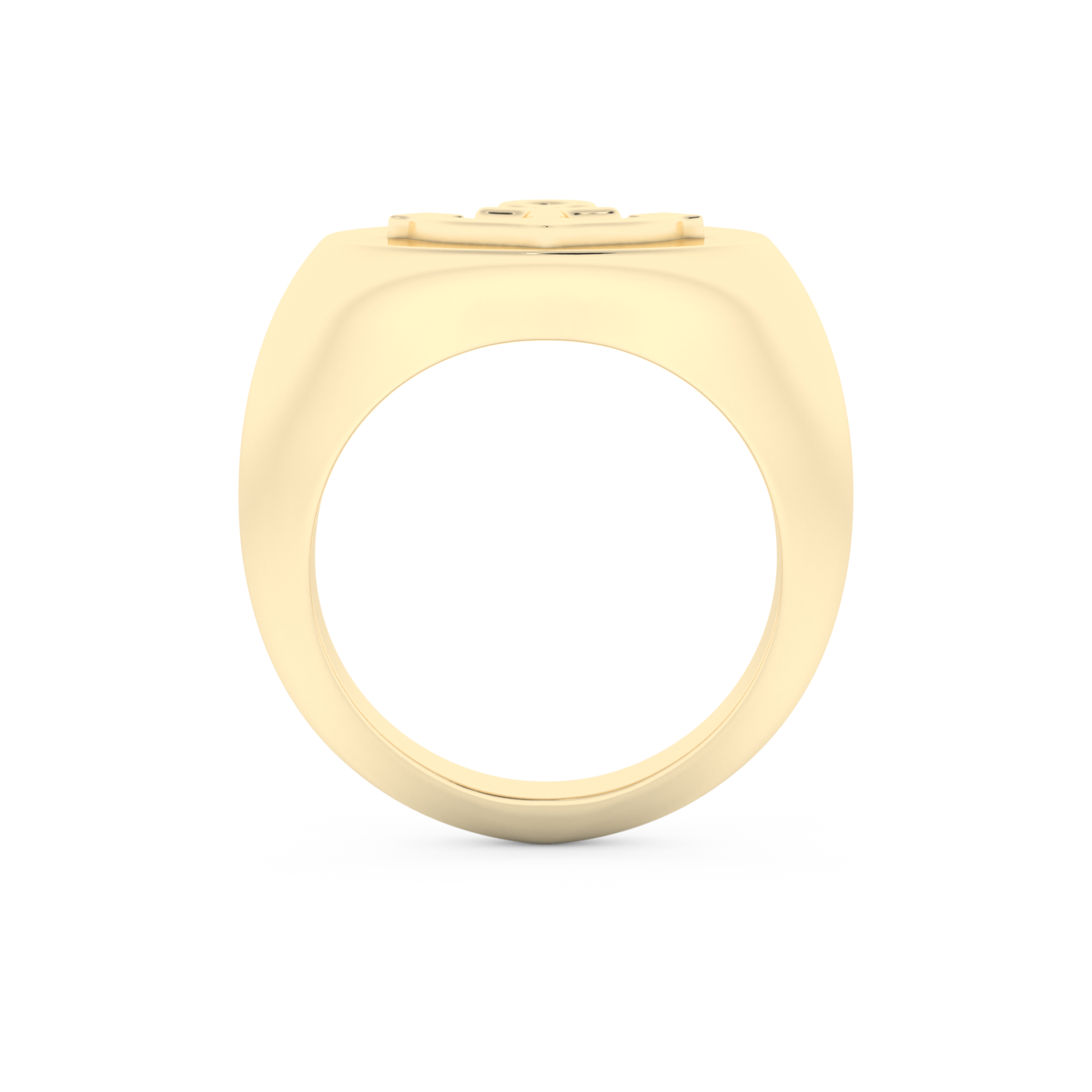 Anchor Shape Men's Wedding Band Moissanite – Yellow, White, or Rose Gold 11