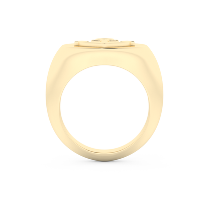Anchor Shape Men's Wedding Band Moissanite – Yellow, White, or Rose Gold 11