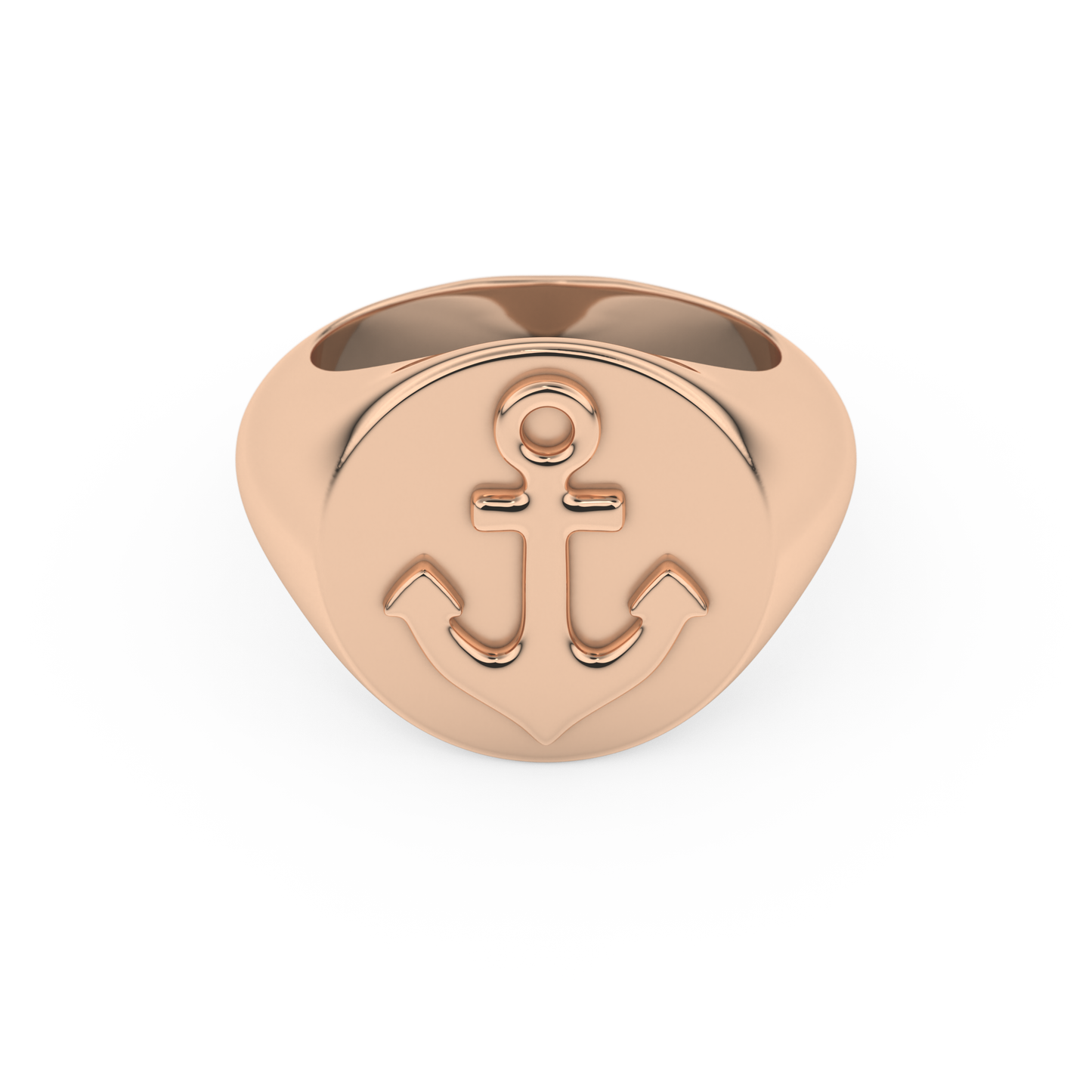 Anchor Shape Men's Wedding Band Moissanite – Yellow, White, or Rose Gold 13