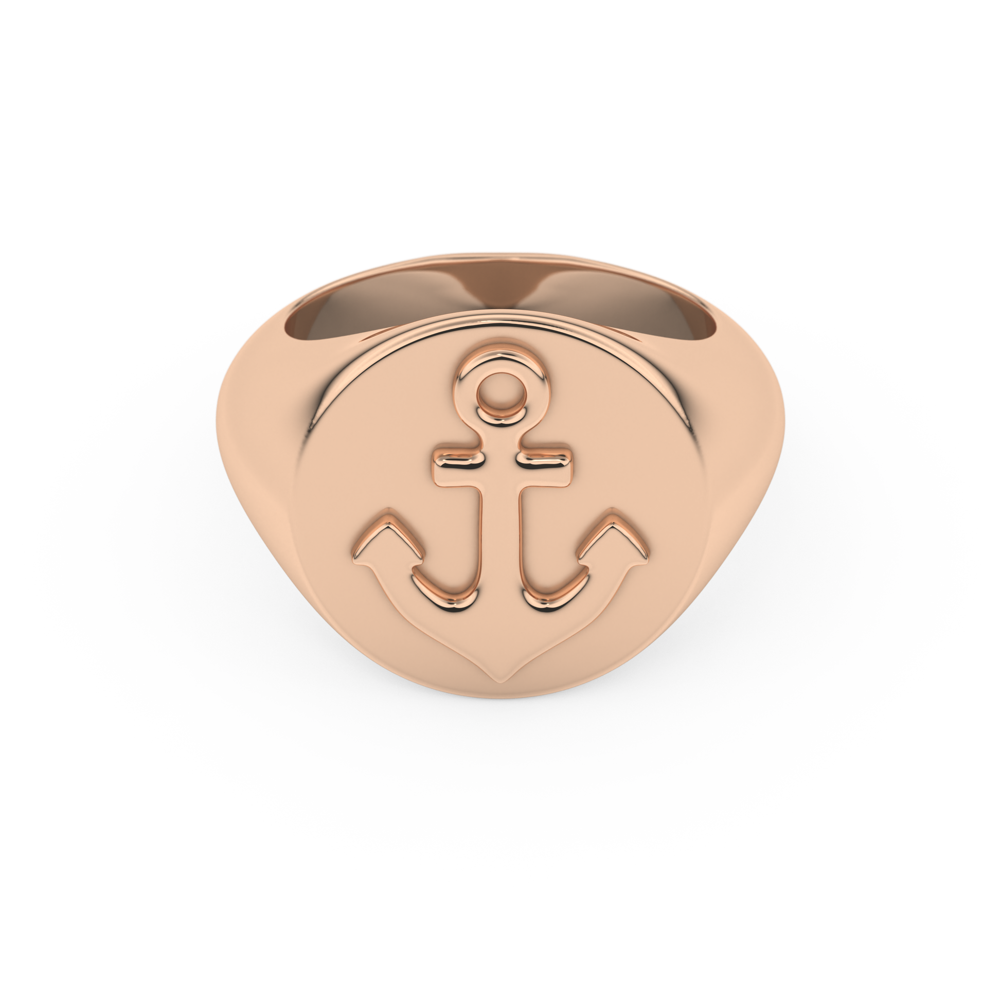 Anchor Shape Men's Wedding Band Moissanite – Yellow, White, or Rose Gold 13