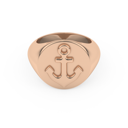 Anchor Shape Men's Wedding Band Moissanite – Yellow, White, or Rose Gold 13