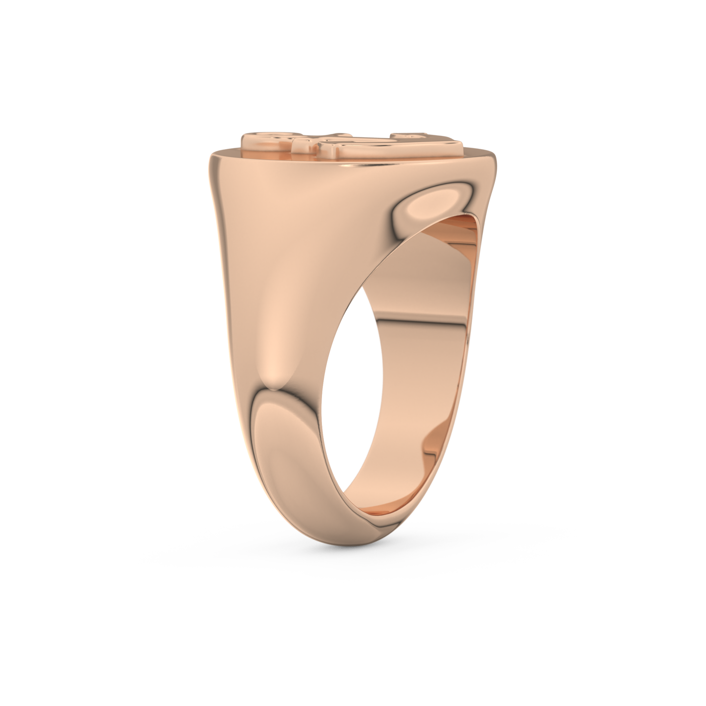 Anchor Shape Men's Wedding Band Moissanite – Yellow, White, or Rose Gold 16