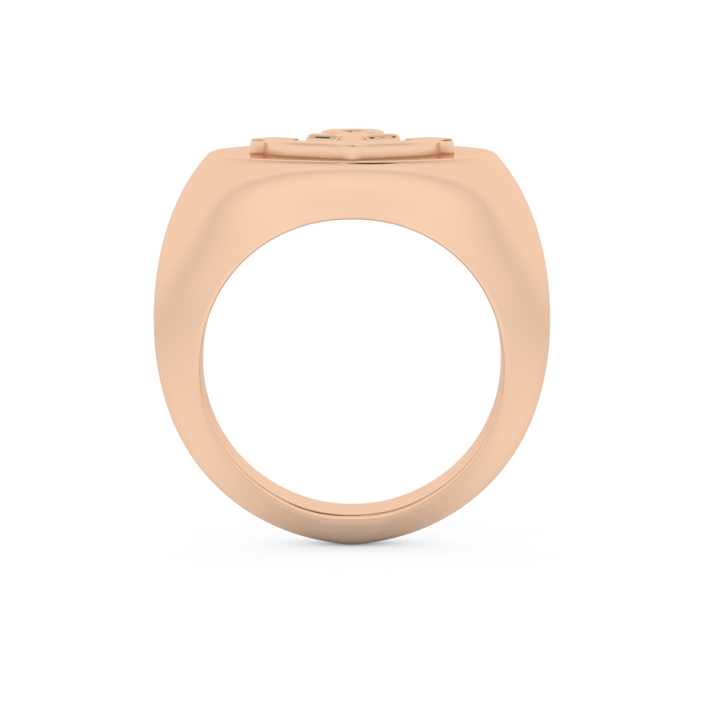 Anchor Shape Men's Wedding Band Moissanite – Yellow, White, or Rose Gold 17
