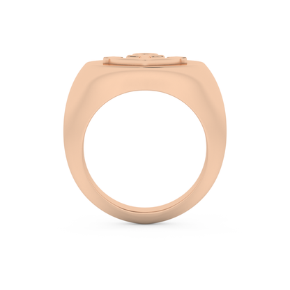 Anchor Shape Men's Wedding Band Moissanite – Yellow, White, or Rose Gold 17