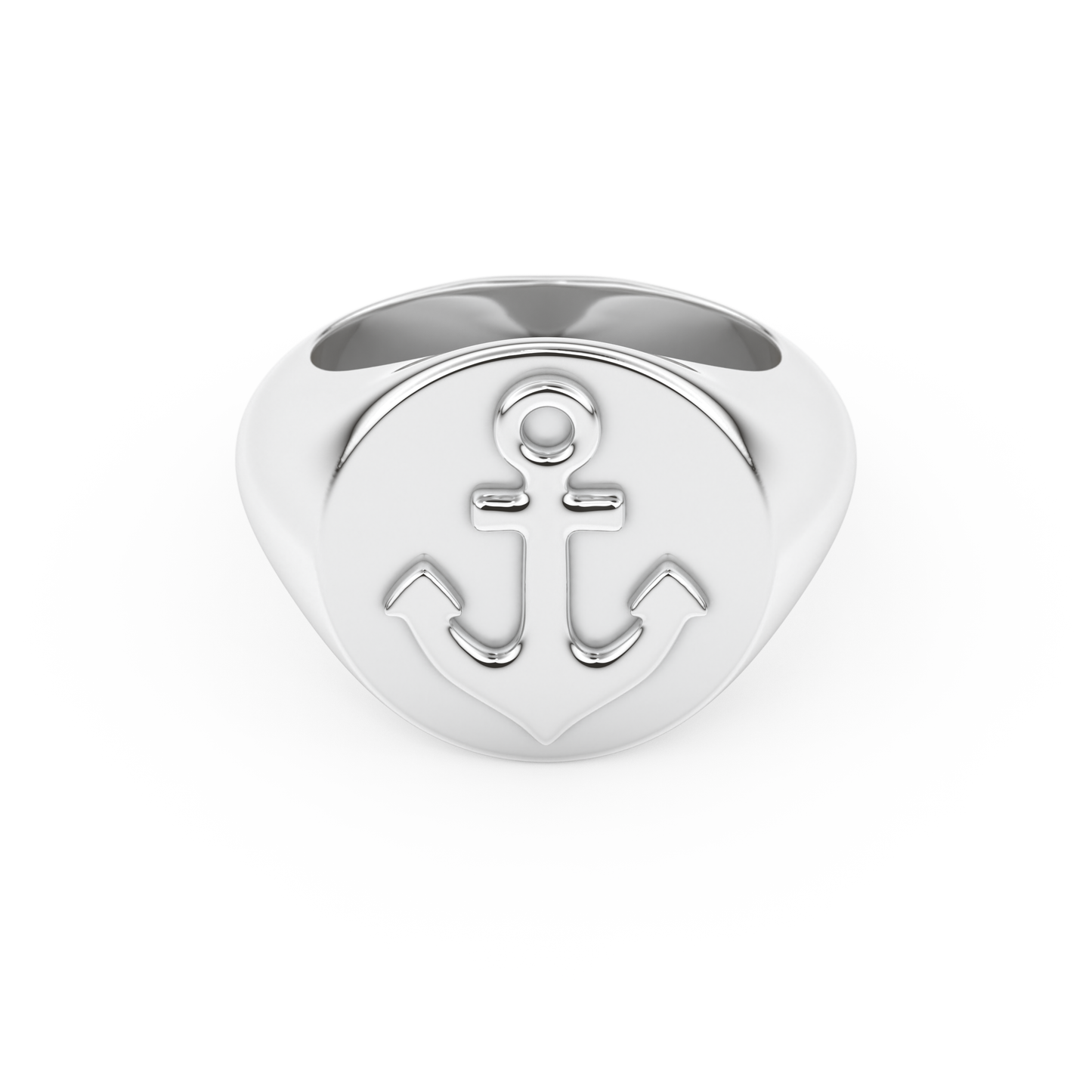 Anchor Shape Men's Wedding Band Moissanite – Yellow, White, or Rose Gold 1
