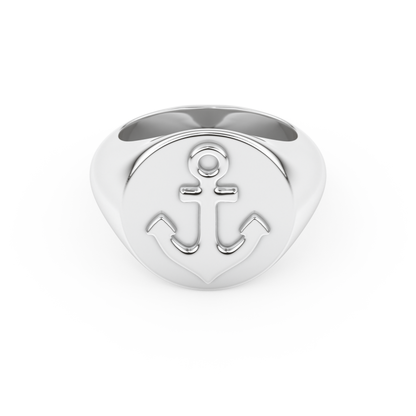 Anchor Shape Men's Wedding Band Moissanite – Yellow, White, or Rose Gold 1