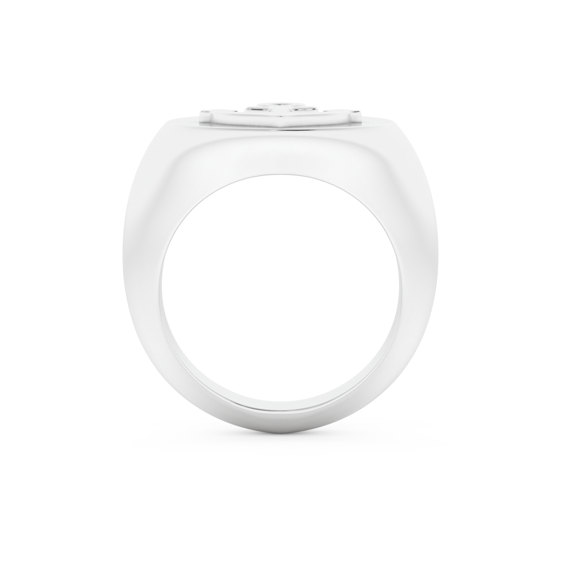 Anchor Shape Men's Wedding Band Moissanite – Yellow, White, or Rose Gold 4