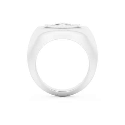 Anchor Shape Men's Wedding Band Moissanite – Yellow, White, or Rose Gold 4