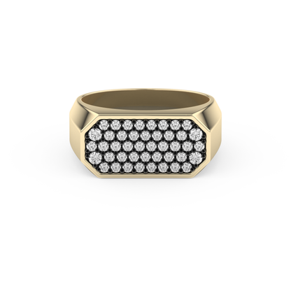 0.41 TCW Round Lab Grown Diamond Men's Wedding Band