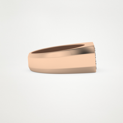 0.41 TCW Round Lab Grown Diamond Men's Wedding Band