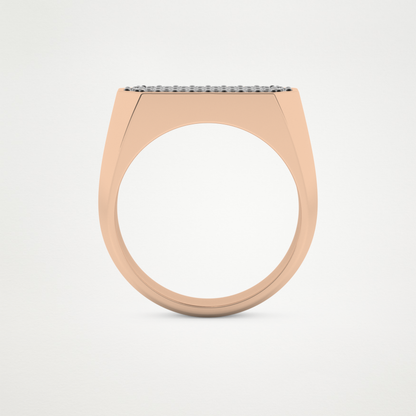 0.41 TCW Round Lab Grown Diamond Men's Wedding Band