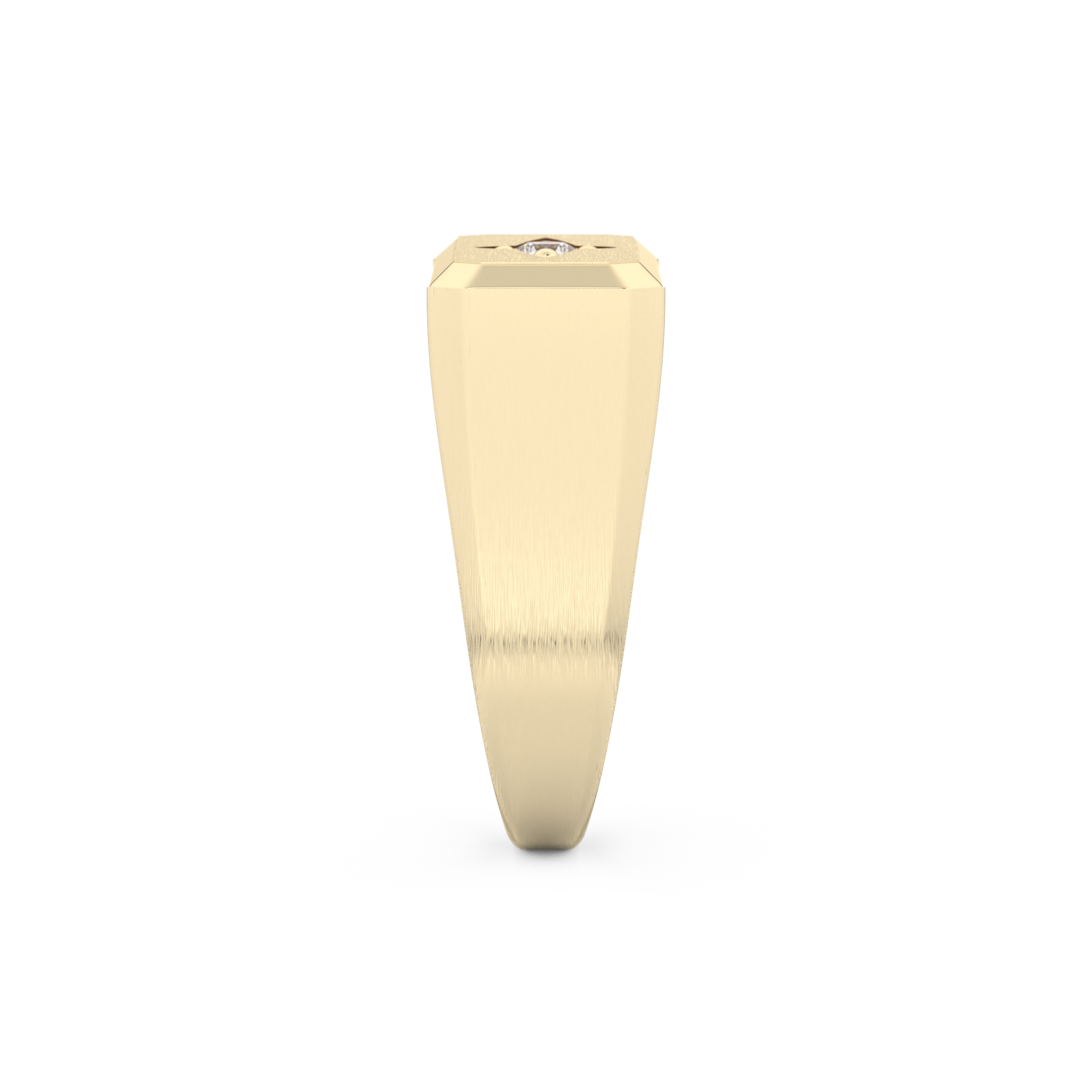 Round Soliatire Lab Grown Diamond Men's Engagement Ring