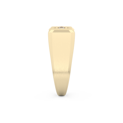 Round Soliatire Lab Grown Diamond Men's Engagement Ring