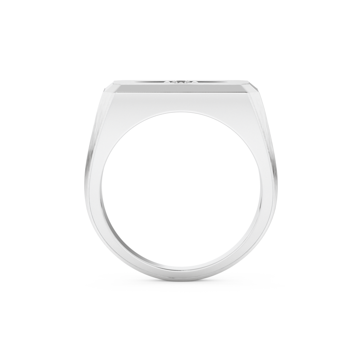 Round Soliatire Lab Grown Diamond Men's Engagement Ring