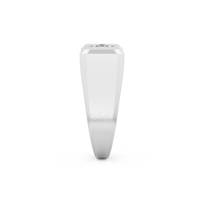 Round Soliatire Lab Grown Diamond Men's Engagement Ring
