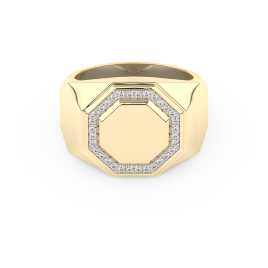 0.18 TCW Round Lab Grown Diamond Men's Wedding Band