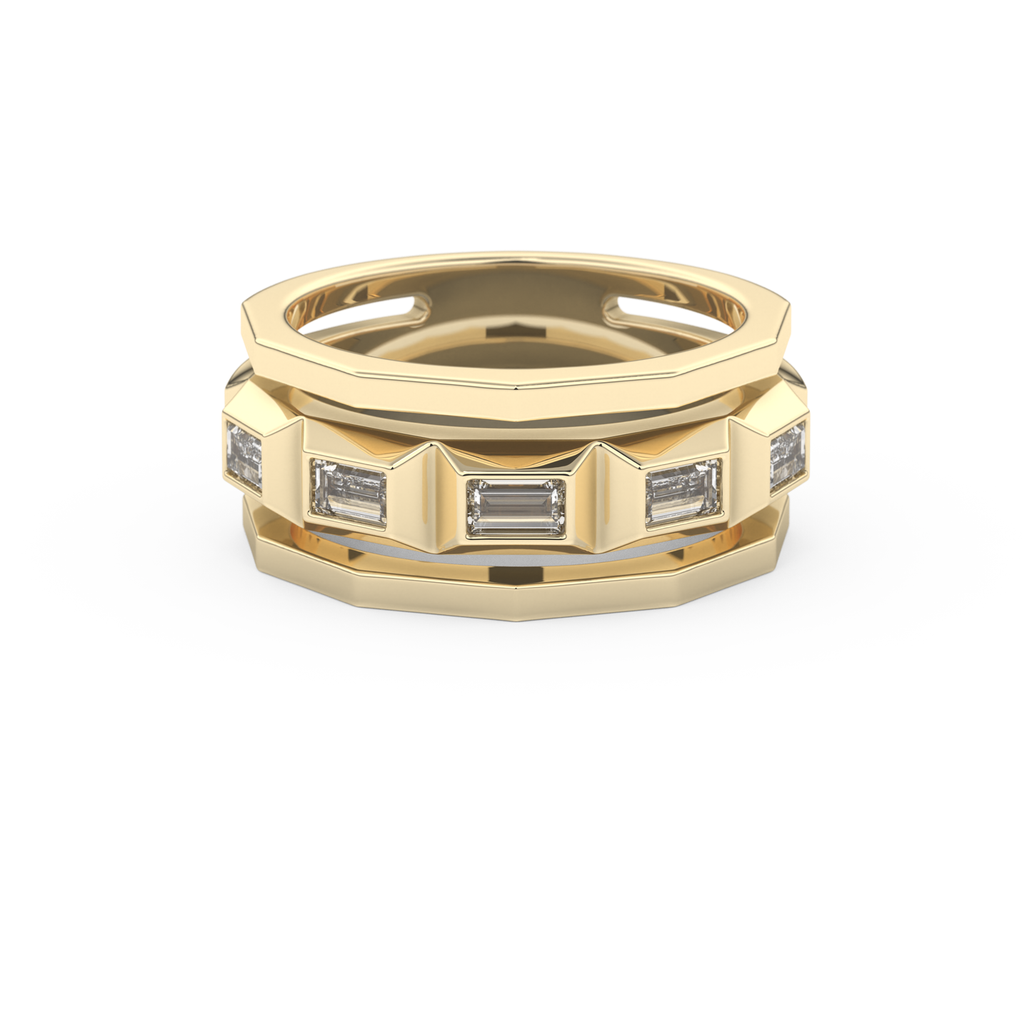 0.67 TCW Baguette Lab Grown Diamond Men's Wedding Band