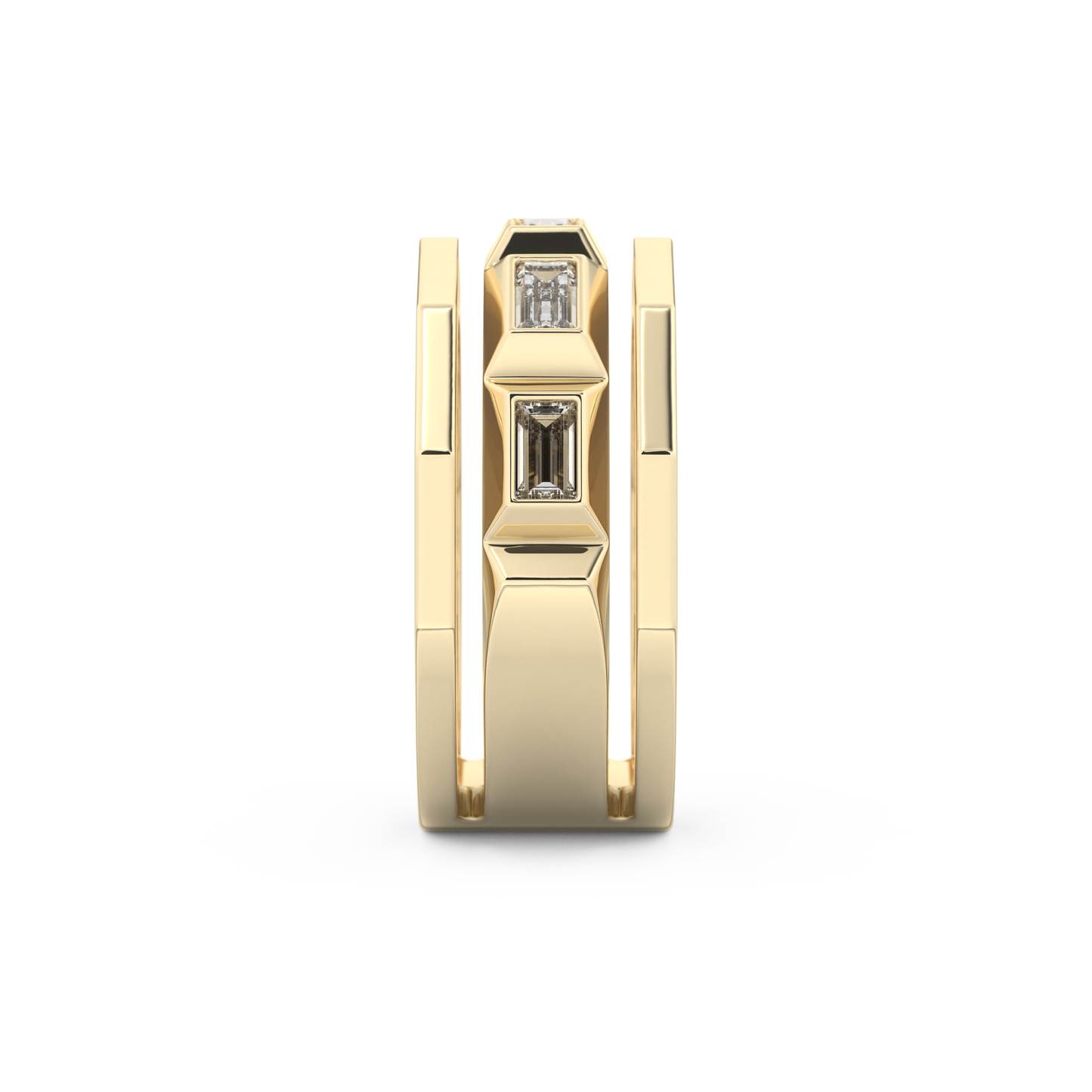 0.67 TCW Baguette Lab Grown Diamond Men's Wedding Band