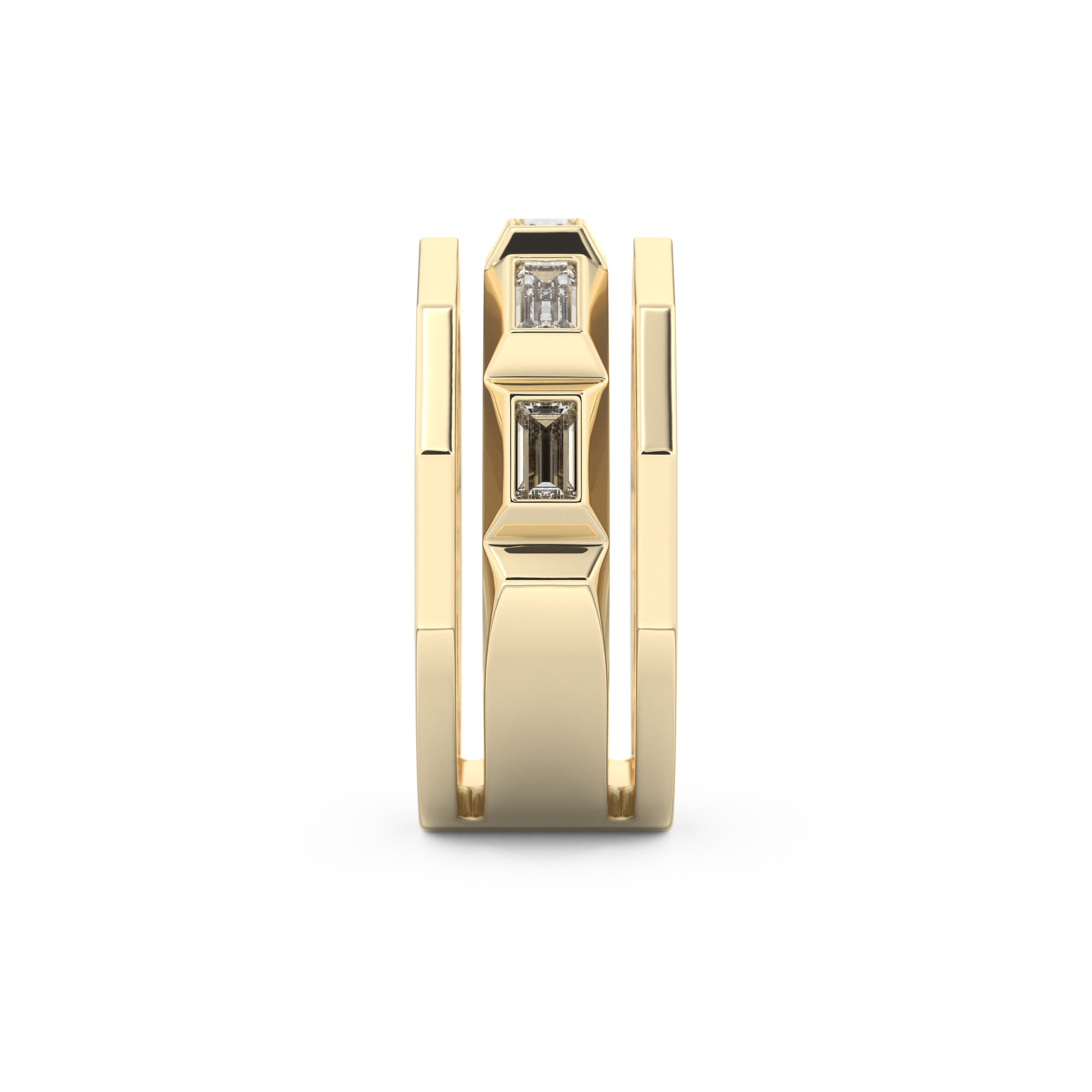 0.67 TCW Baguette Lab Grown Diamond Men's Wedding Band