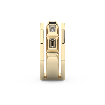 0.67 TCW Baguette Lab Grown Diamond Men's Wedding Band
