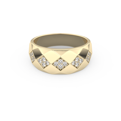 0.231 TCW Round Lab Grown Diamond Men's Wedding Band
