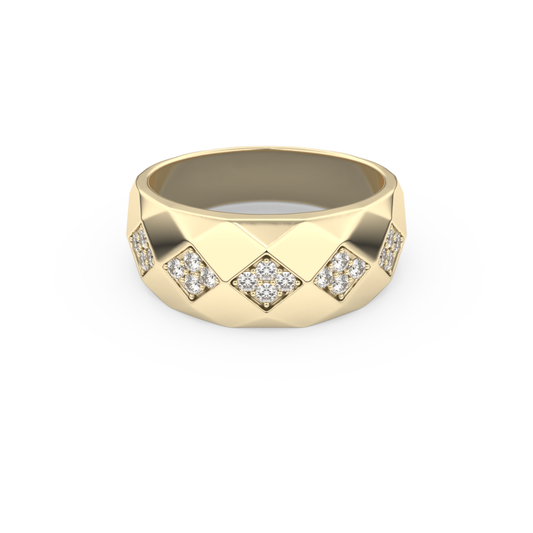 0.231 TCW Round Lab Grown Diamond Men's Wedding Band