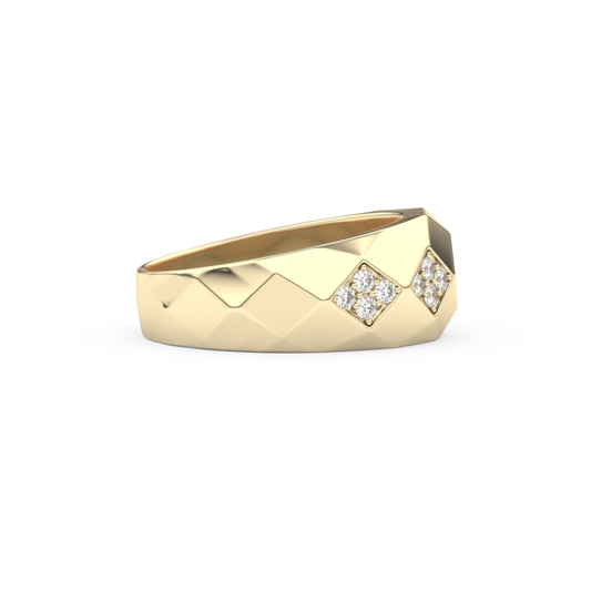 0.231 TCW Round Lab Grown Diamond Men's Wedding Band
