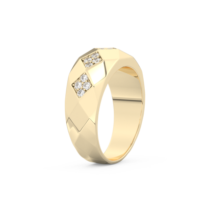 0.231 TCW Round Lab Grown Diamond Men's Wedding Band