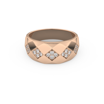 0.231 TCW Round Lab Grown Diamond Men's Wedding Band