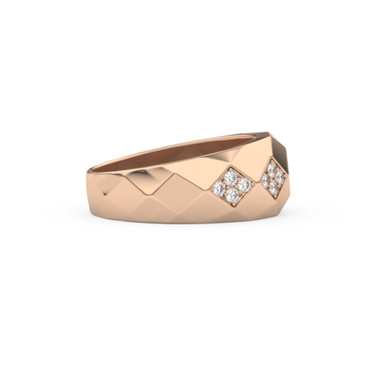 0.231 TCW Round Lab Grown Diamond Men's Wedding Band
