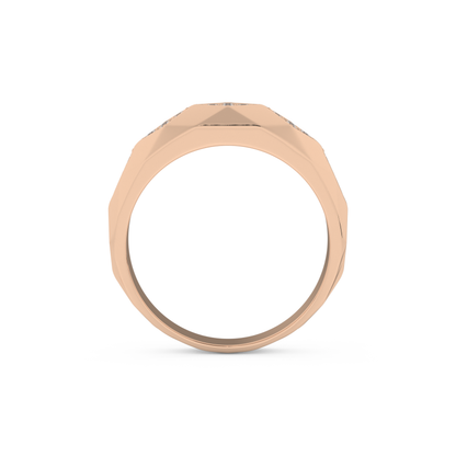 0.231 TCW Round Lab Grown Diamond Men's Wedding Band