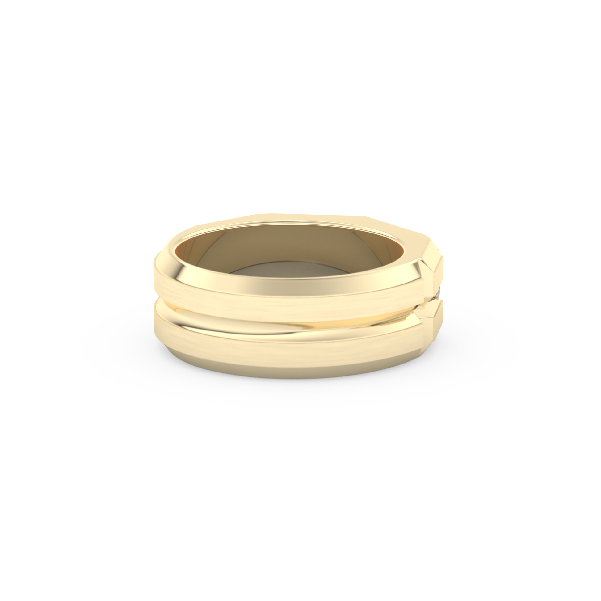 0.71 TCW Princess Lab Grown Diamond Men's Wedding Band