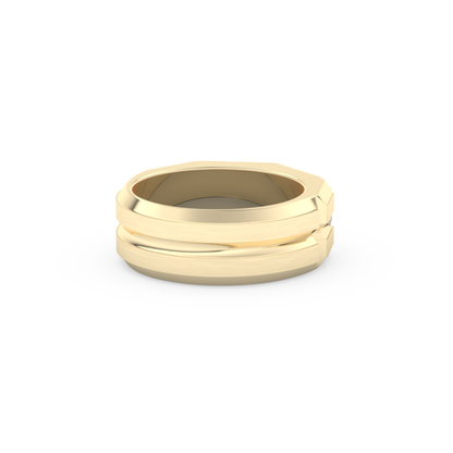 0.71 TCW Princess Lab Grown Diamond Men's Wedding Band