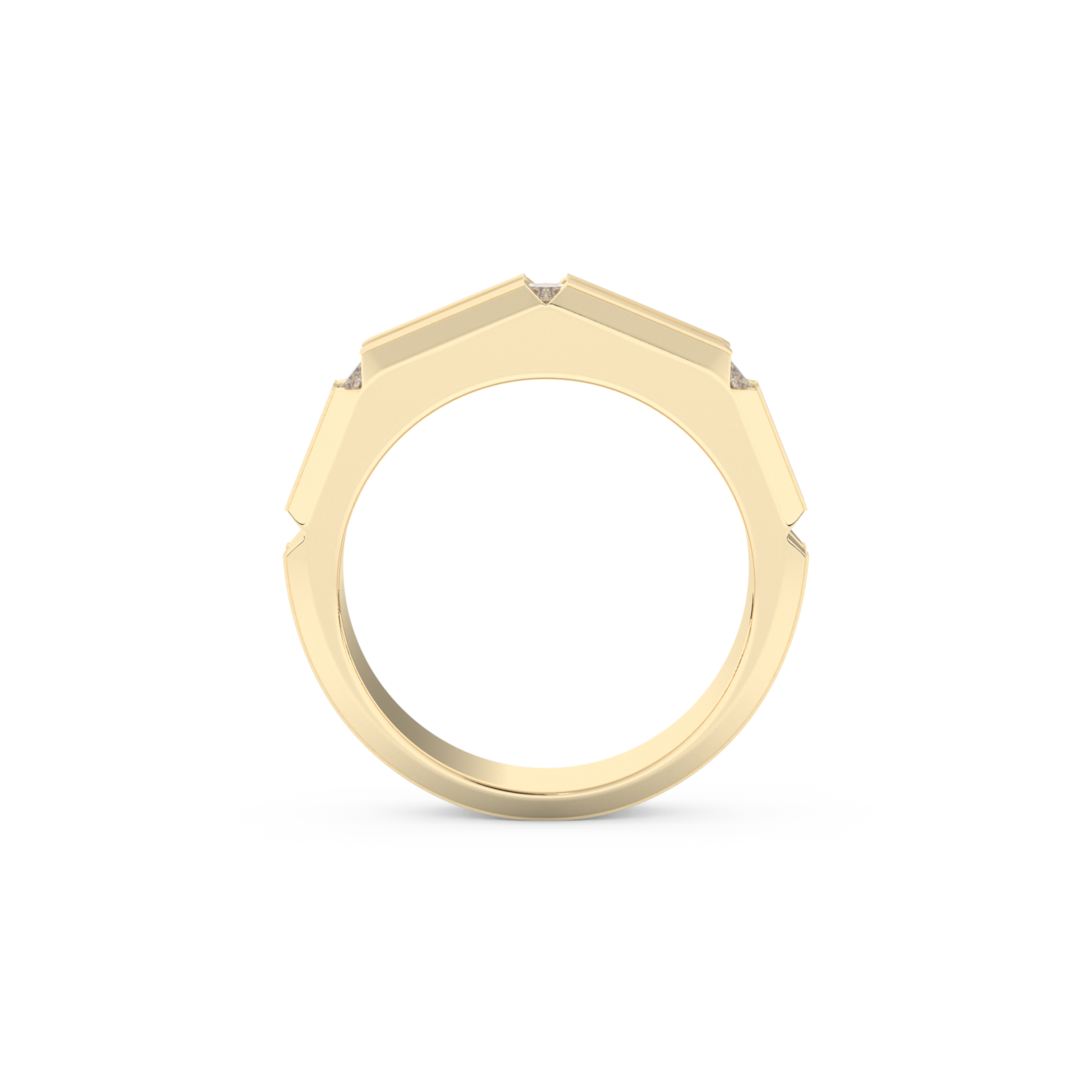 0.71 TCW Princess Lab Grown Diamond Men's Wedding Band