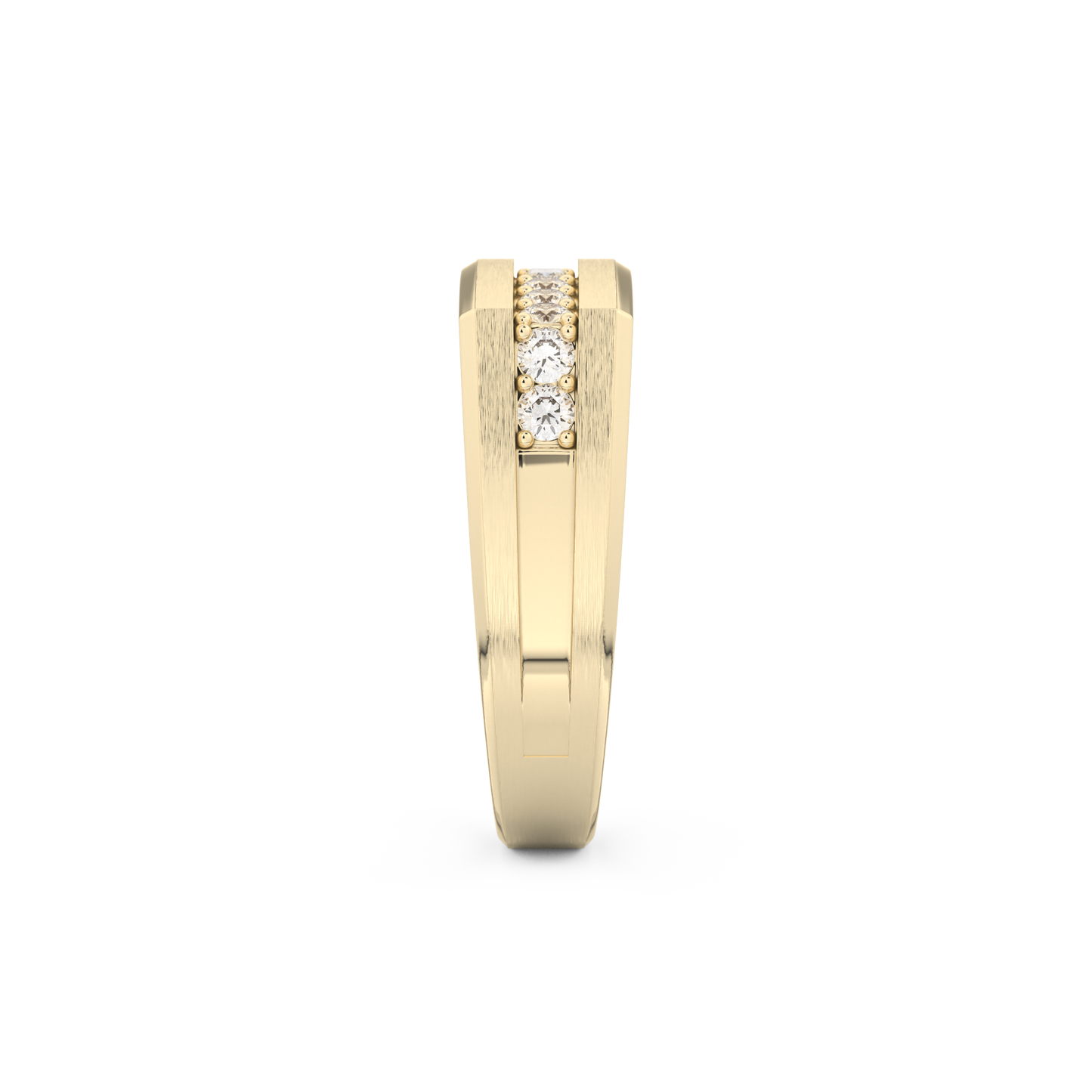 0.28 TCW Round Lab Grown Diamond Men's Wedding Band