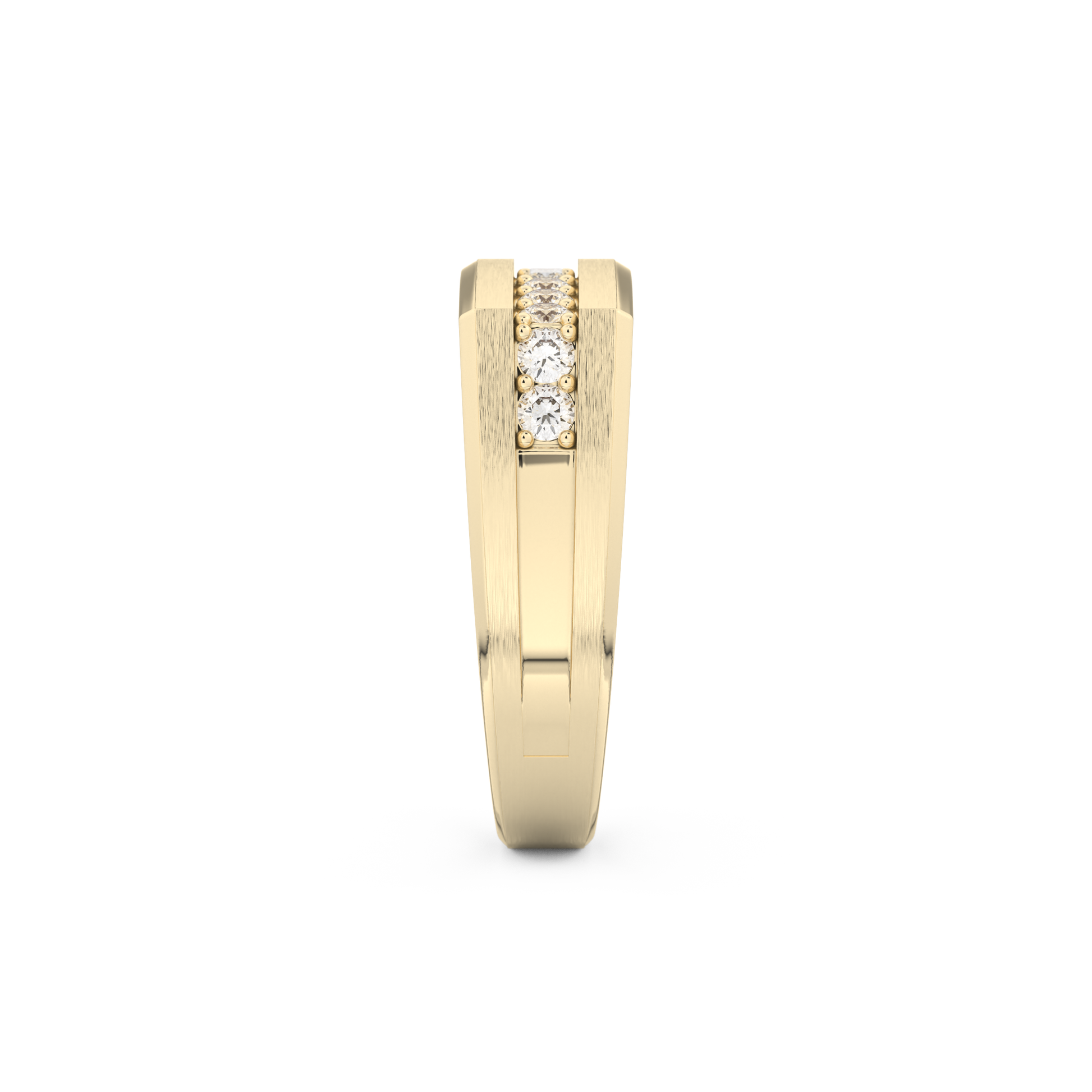 0.28 TCW Round Lab Grown Diamond Men's Wedding Band
