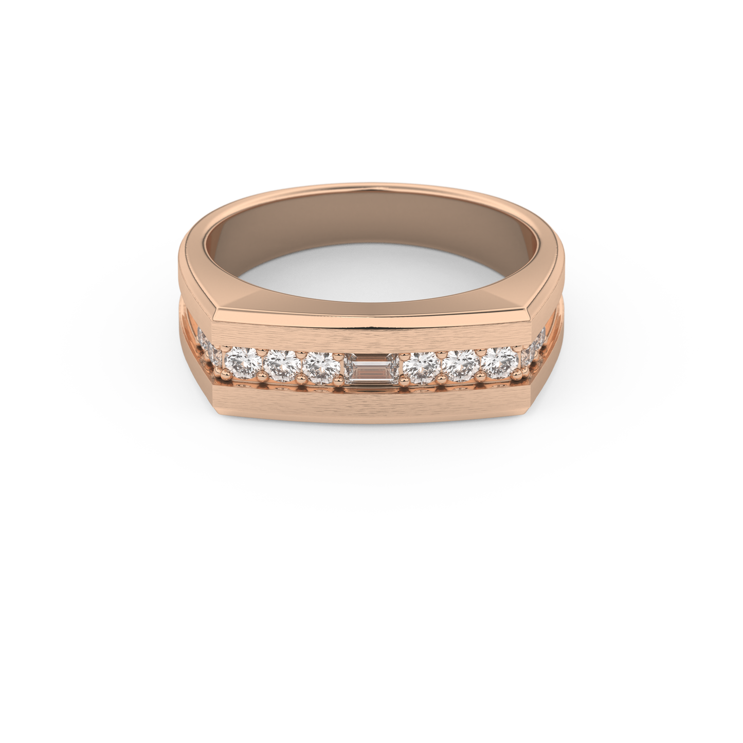 0.28 TCW Round Lab Grown Diamond Men's Wedding Band