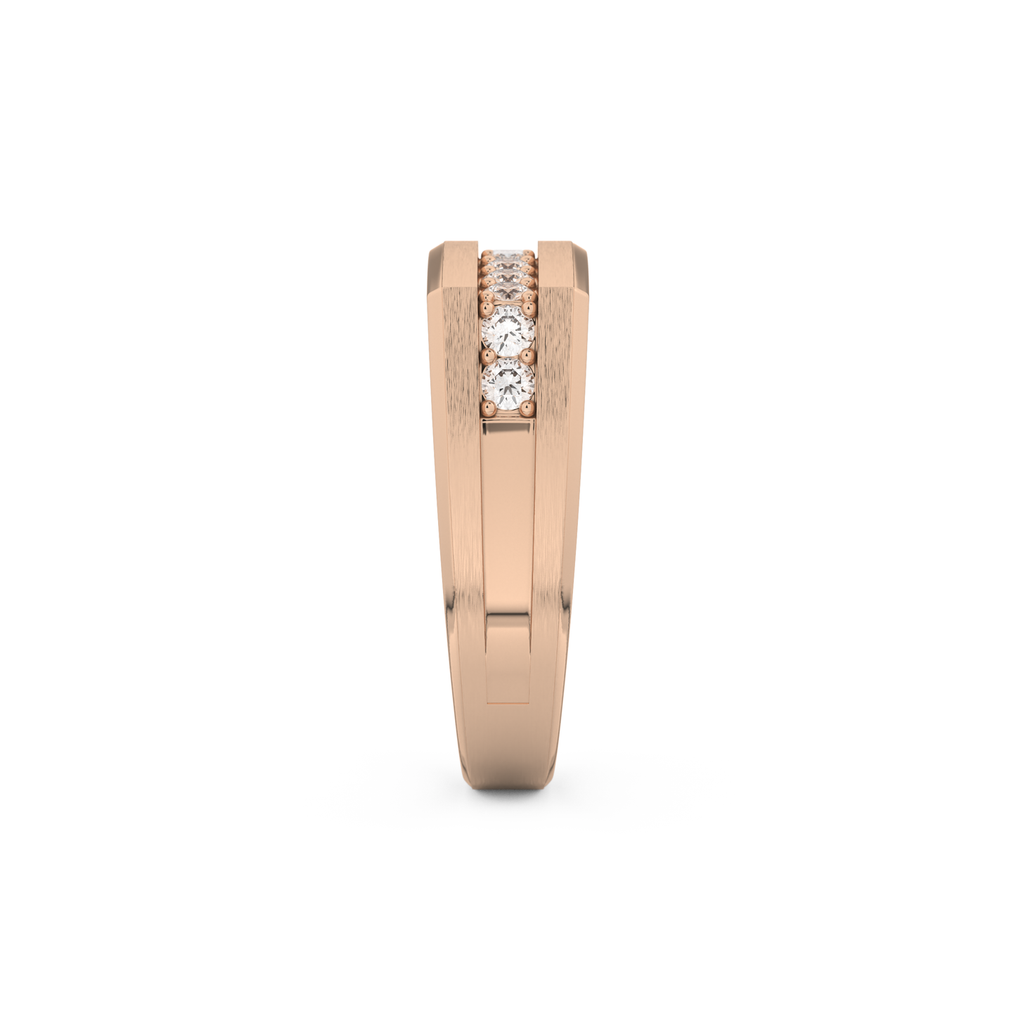 0.28 TCW Round Lab Grown Diamond Men's Wedding Band