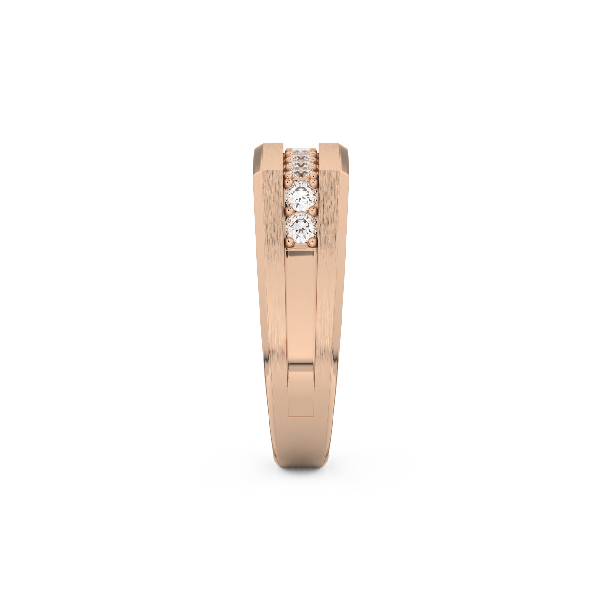 0.28 TCW Round Lab Grown Diamond Men's Wedding Band