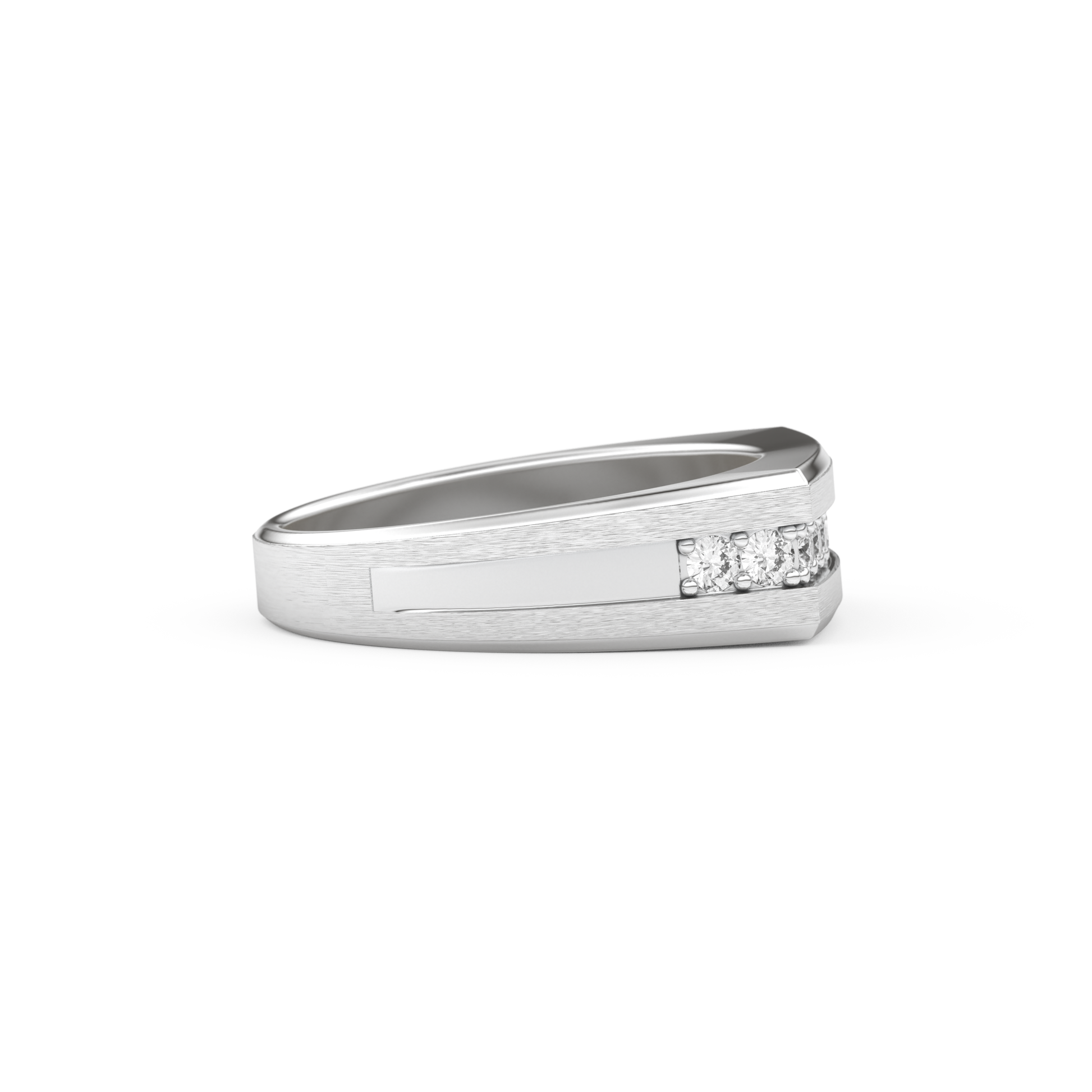 0.28 TCW Round Lab Grown Diamond Men's Wedding Band