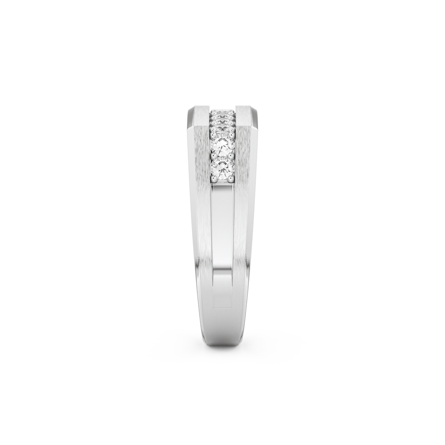 0.28 TCW Round Lab Grown Diamond Men's Wedding Band