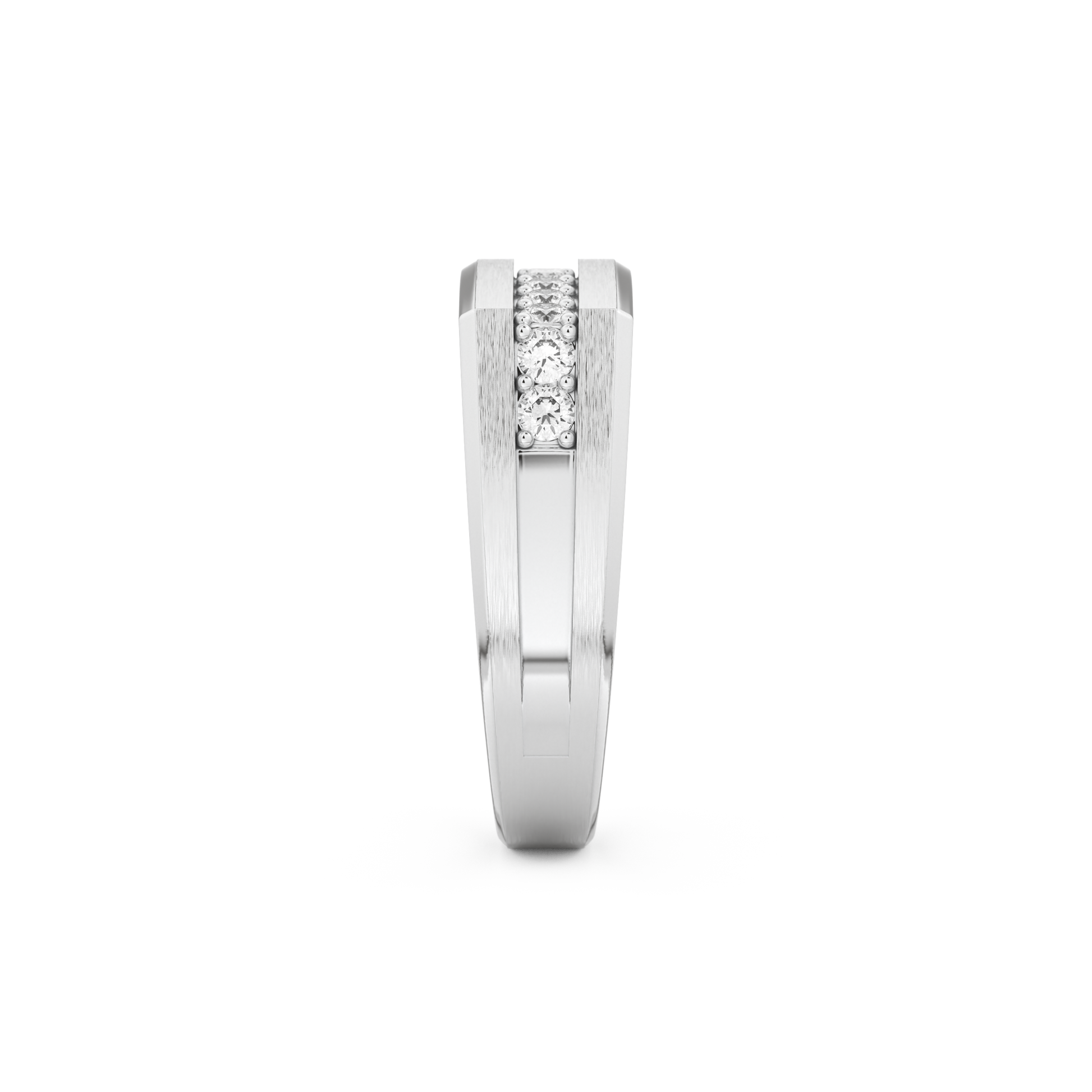 0.28 TCW Round Lab Grown Diamond Men's Wedding Band
