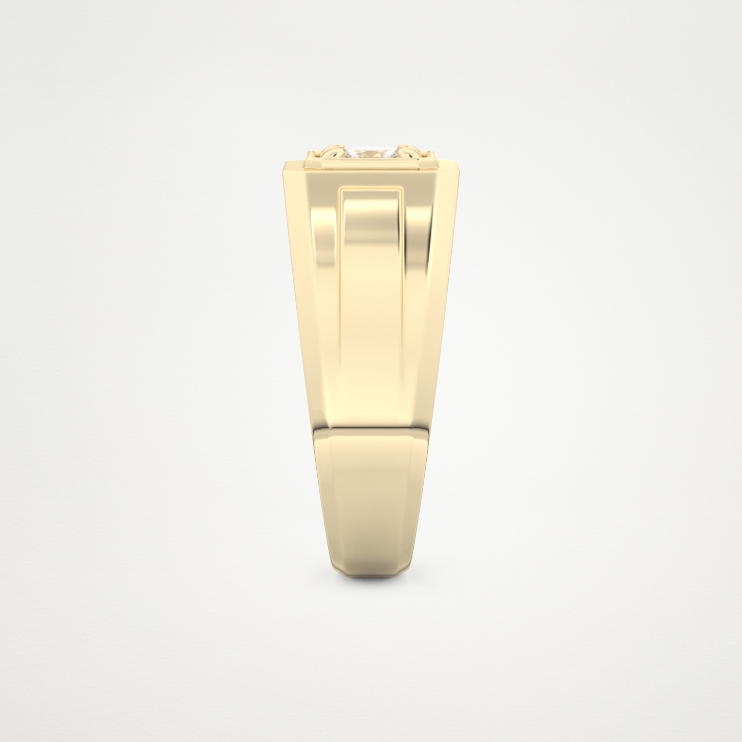 0.5 CT Princess Lab Grown Diamond Men's Wedding Band
