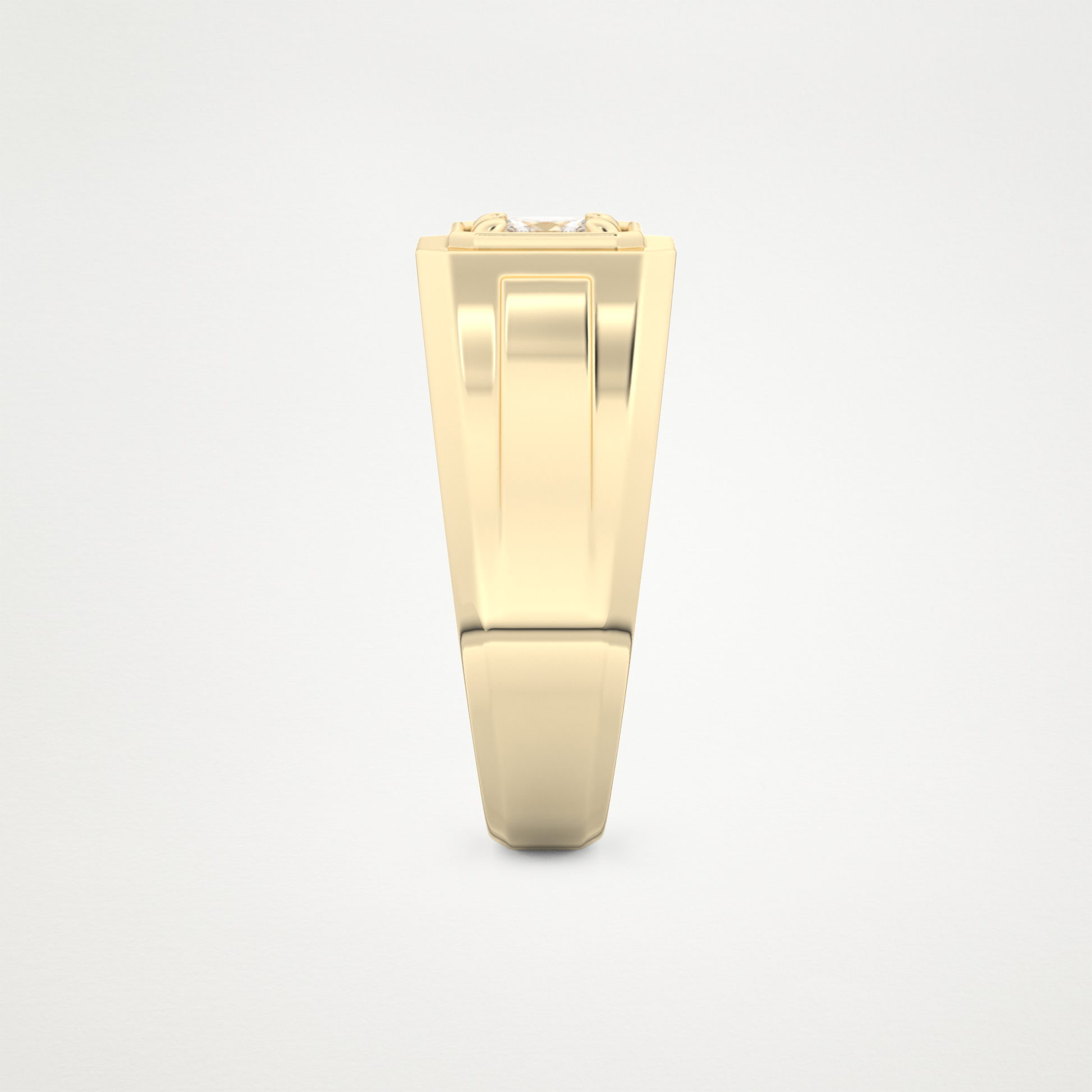 0.5 CT Princess Lab Grown Diamond Men's Wedding Band