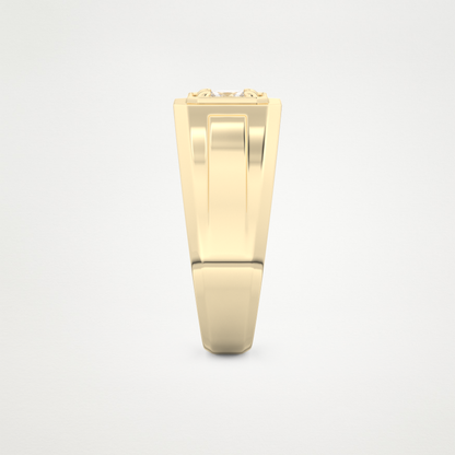0.5 CT Princess Lab Grown Diamond Men's Wedding Band