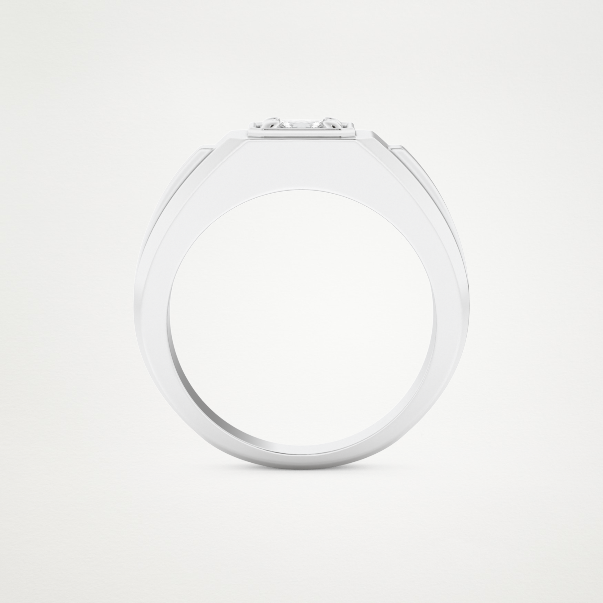 0.5 CT Princess Lab Grown Diamond Men's Wedding Band
